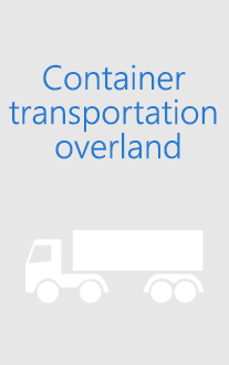 Container transportation overland