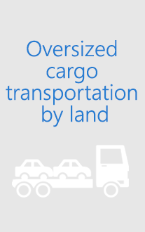 Oversized cargo transportation by land
